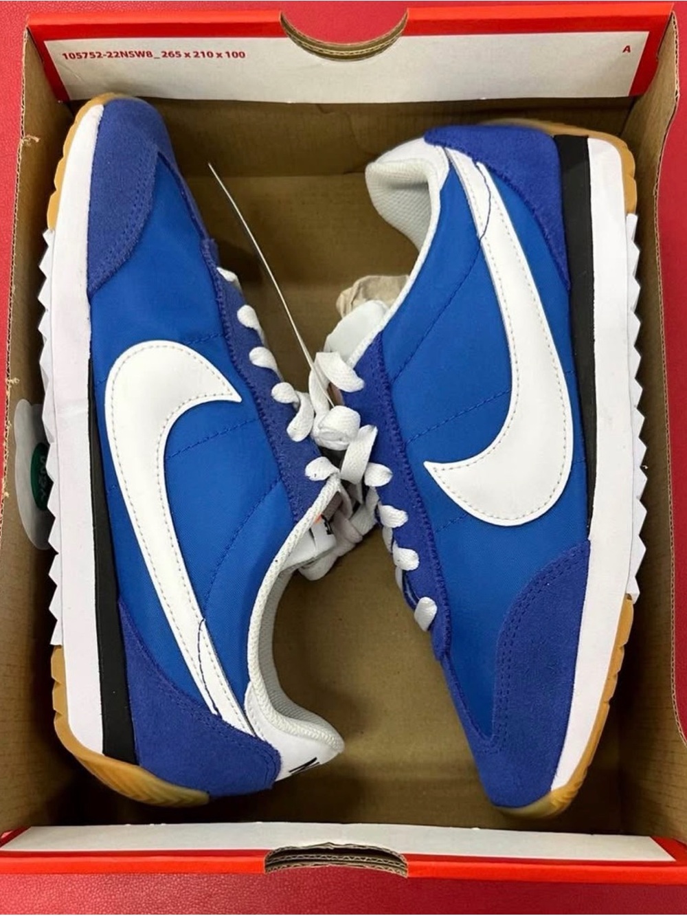 Nike Royal Blue and White Retro Runner